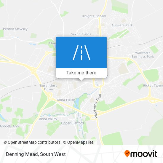 Denning Mead map