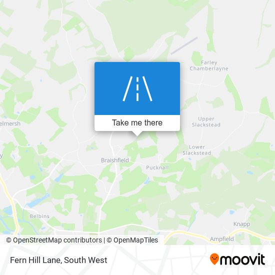 Fern Hill Lane map