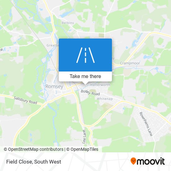 Field Close map