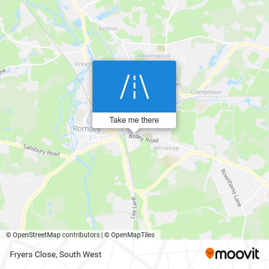 Fryers Close map