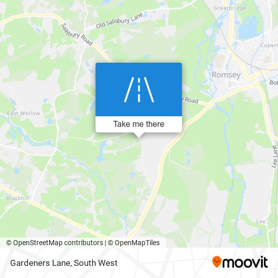 Gardeners Lane map