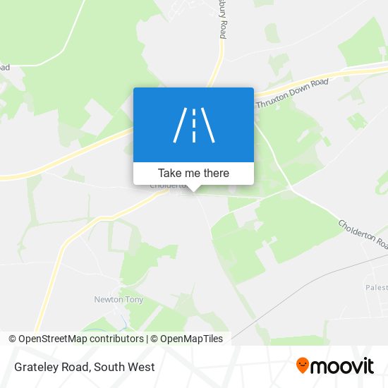 Grateley Road map