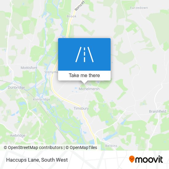 Haccups Lane map