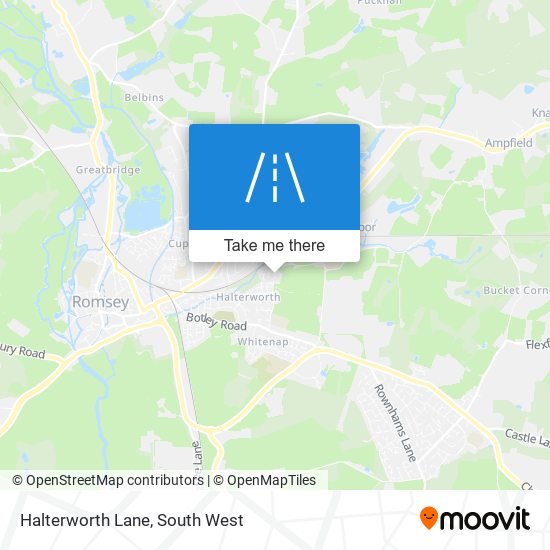 Halterworth Lane map