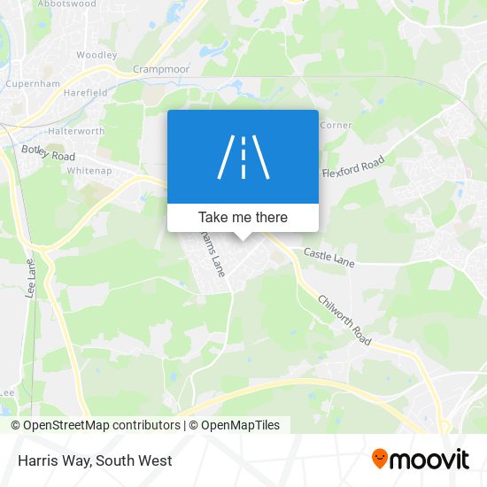 Harris Way map