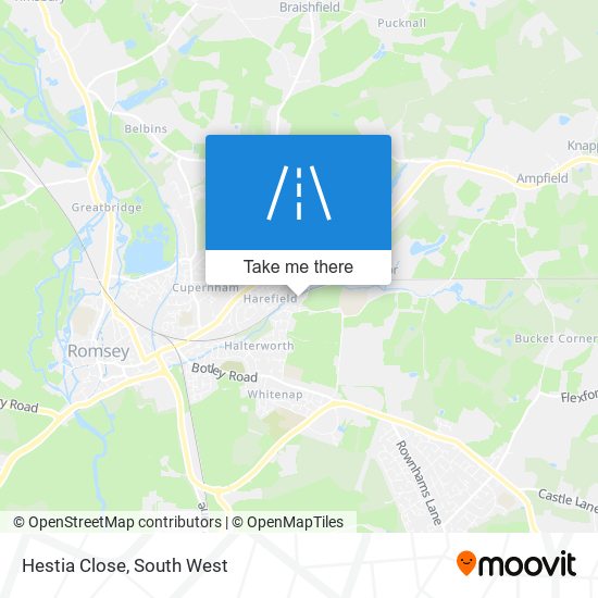 Hestia Close map