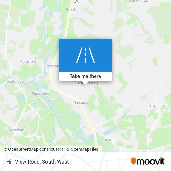 Hill View Road map