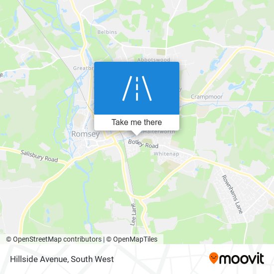 Hillside Avenue map