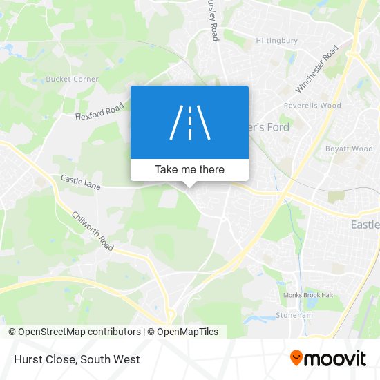 Hurst Close map