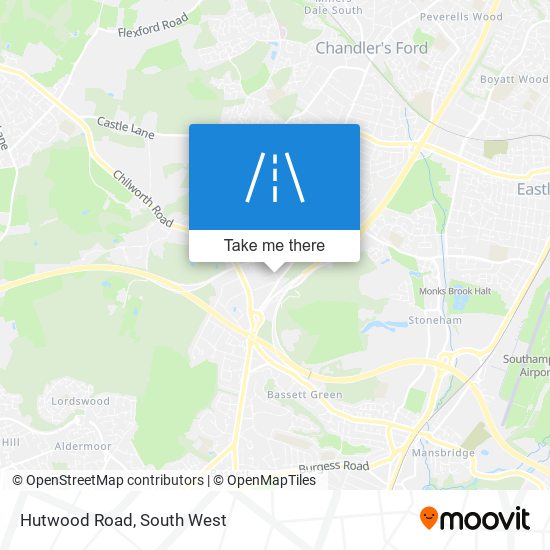 Hutwood Road map