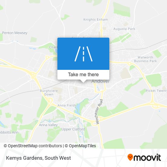 Kemys Gardens map