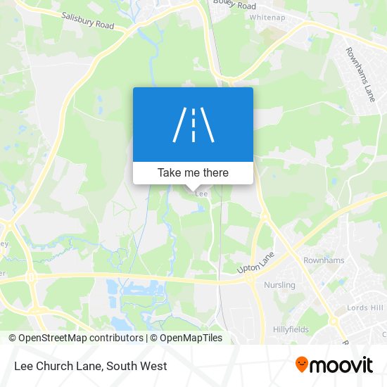 Lee Church Lane map