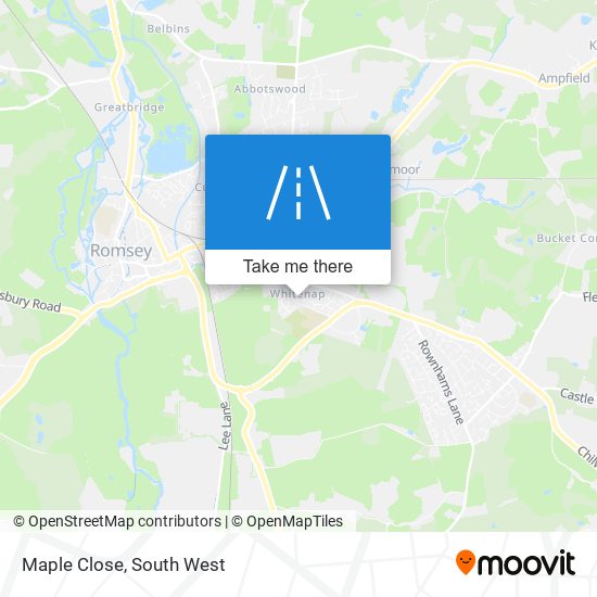 Maple Close map