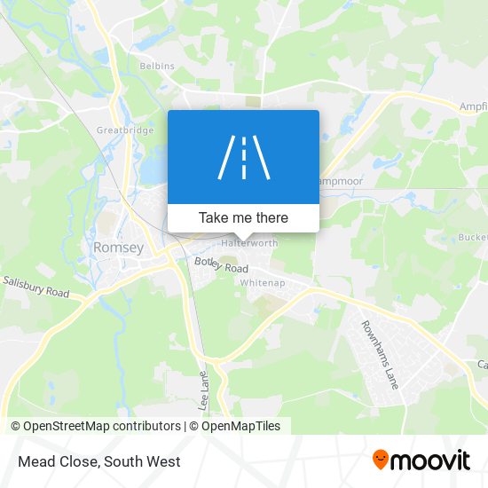 Mead Close map