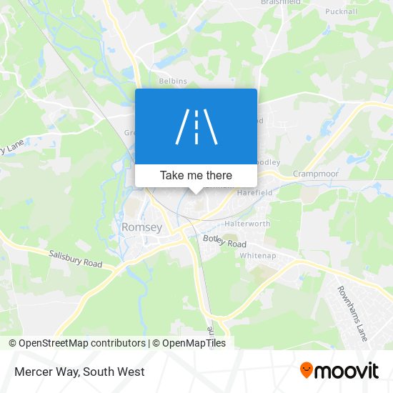 Mercer Way map