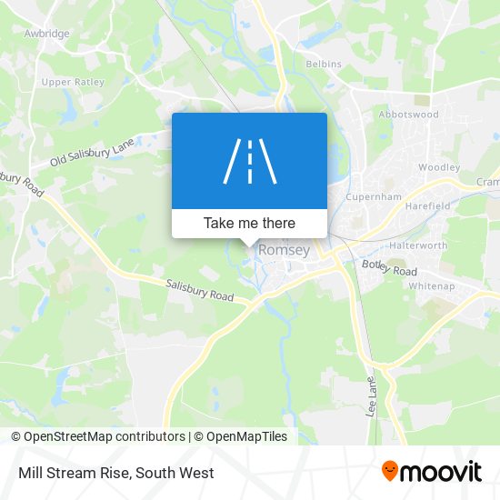 Mill Stream Rise map