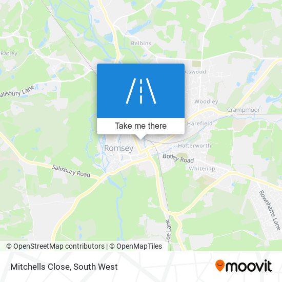 Mitchells Close map