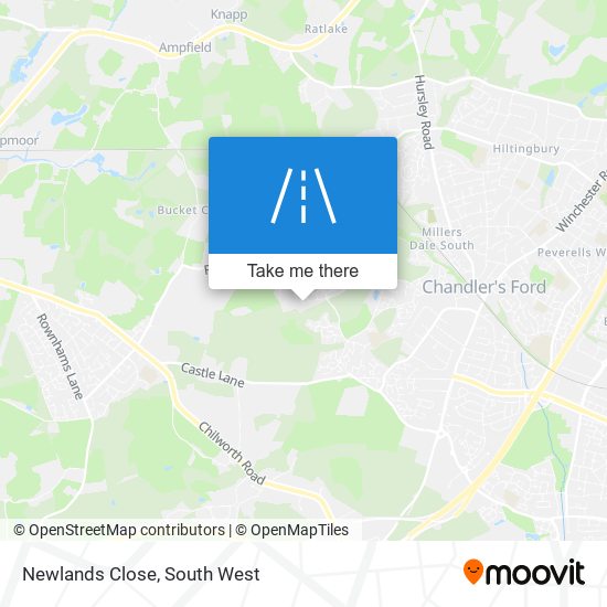 Newlands Close map