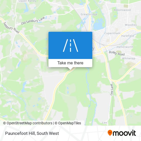 Pauncefoot Hill map