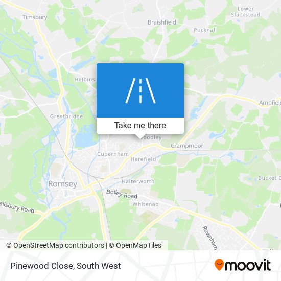Pinewood Close map