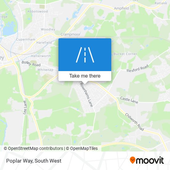 Poplar Way map