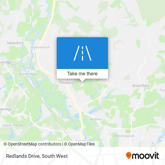 Redlands Drive map