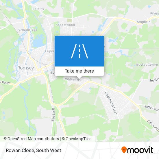 Rowan Close map
