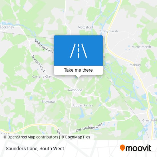 Saunders Lane map