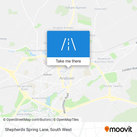 Shepherds Spring Lane map