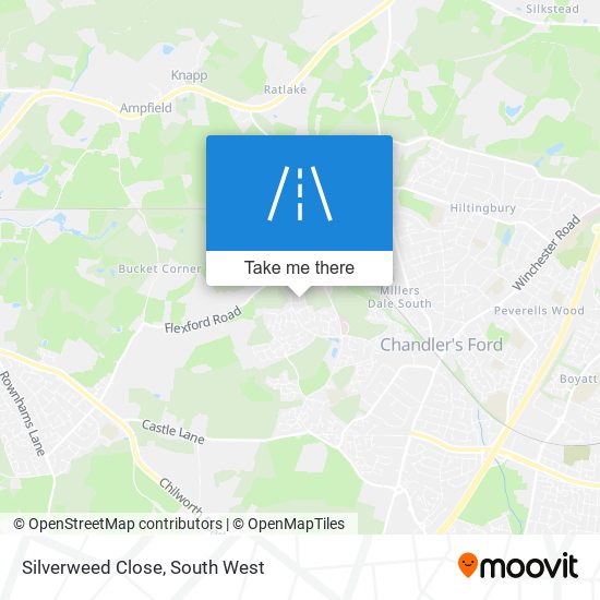 Silverweed Close map