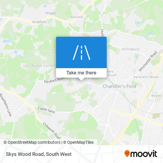 Skys Wood Road map