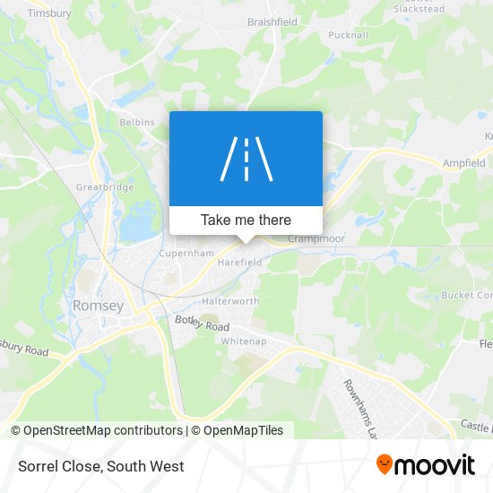 Sorrel Close map