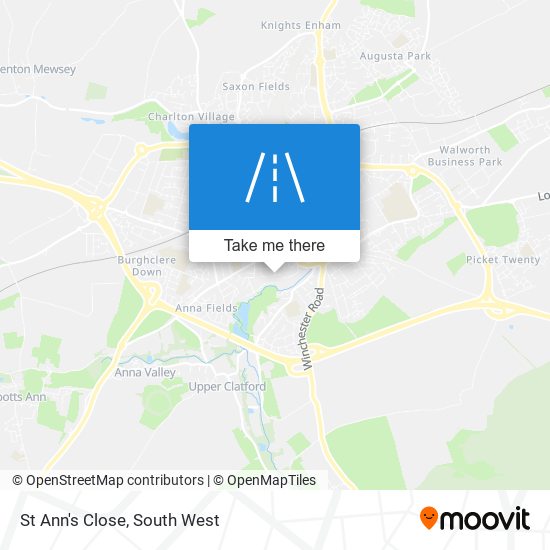 St Ann's Close map