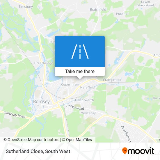 Sutherland Close map