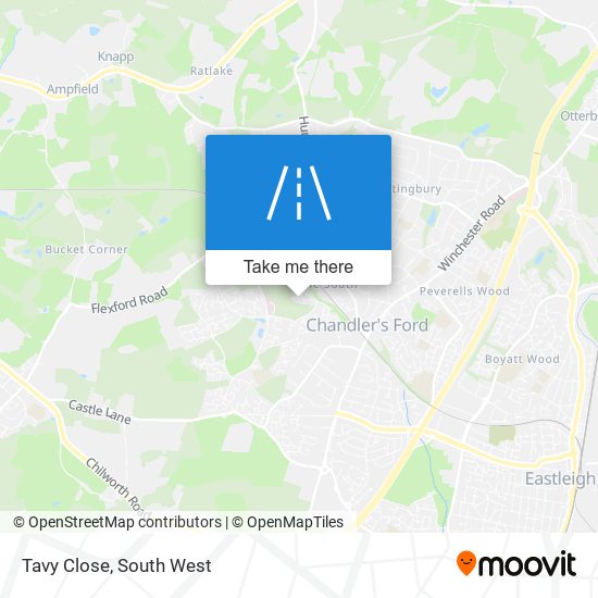 Tavy Close map