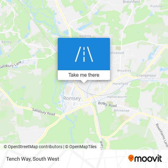Tench Way map