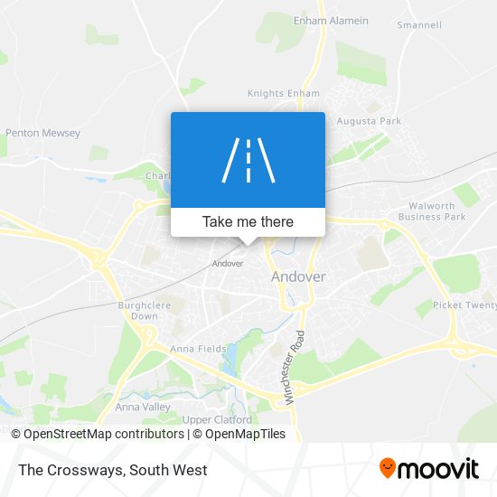 The Crossways map