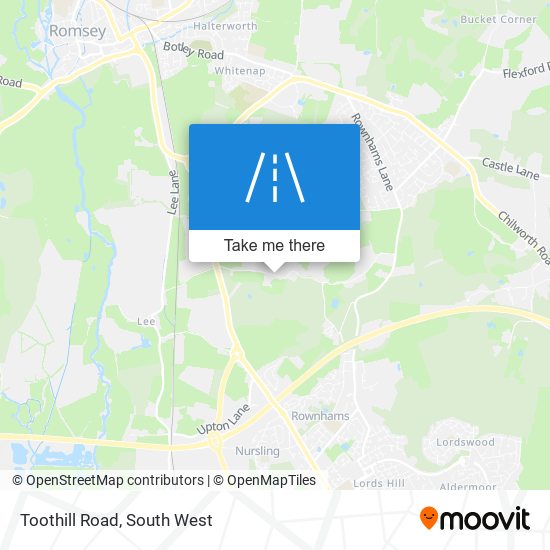 Toothill Road map