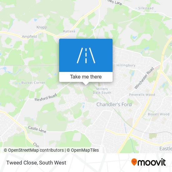 Tweed Close map