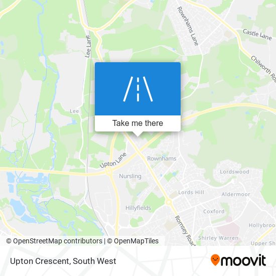 Upton Crescent map