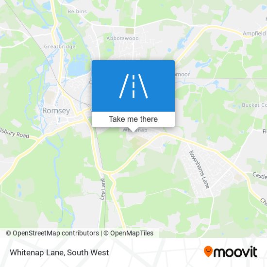 Whitenap Lane map
