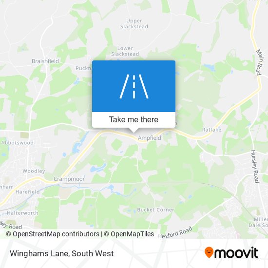 Winghams Lane map