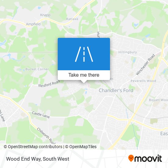 Wood End Way map