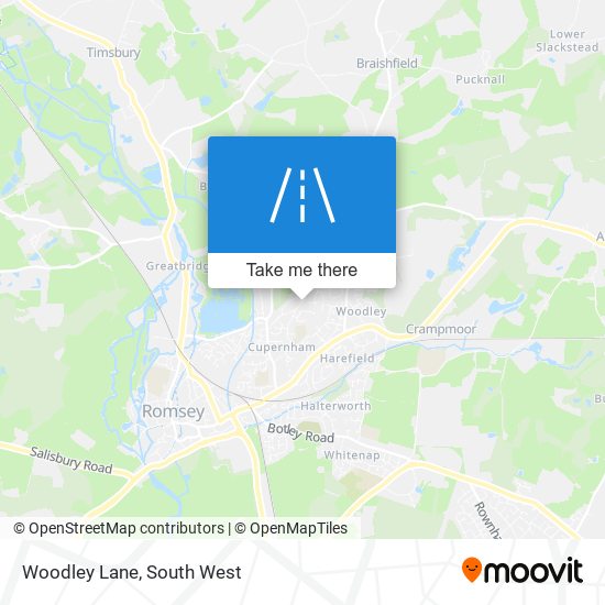 Woodley Lane map