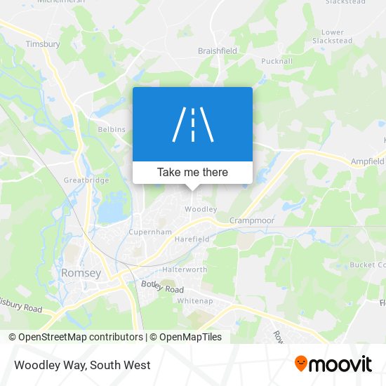 Woodley Way map