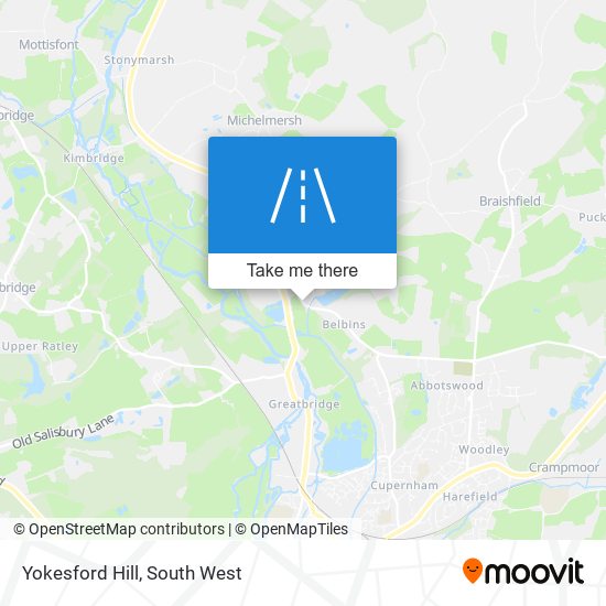 Yokesford Hill map