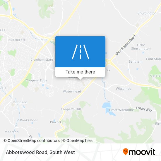Abbotswood Road map