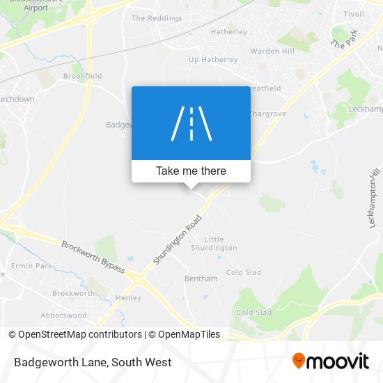 Badgeworth Lane map