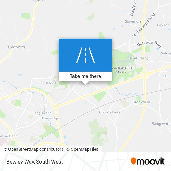 Bewley Way map