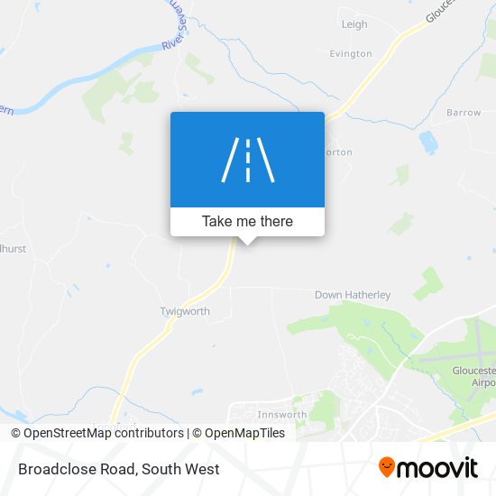 Broadclose Road map